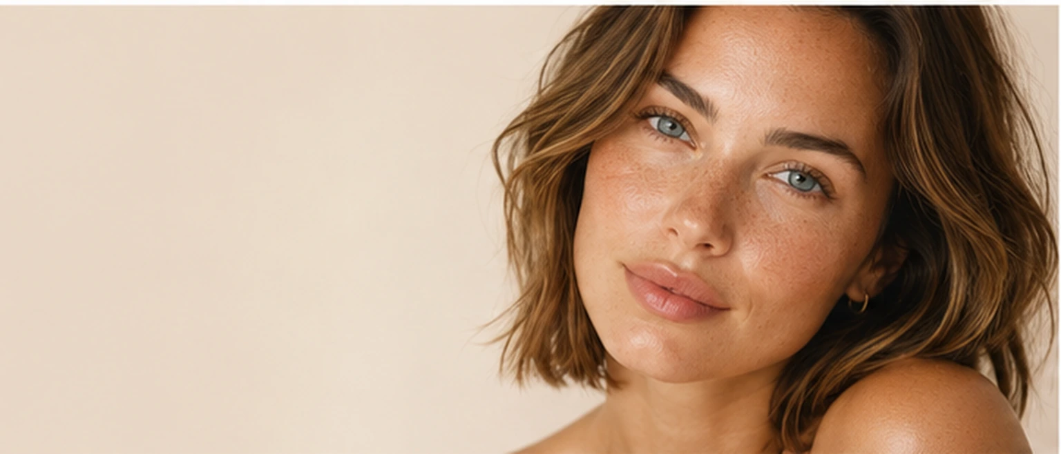 Dewy glass-skin complexion after a medical facial in Charleston, SC