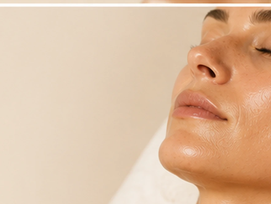 Geneo RF — handpiece along jawline — The Society of Preservation Med Spa, Charleston